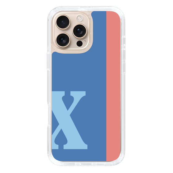 Slim Protection Case［ オリジナル - initial color line - X blue ］