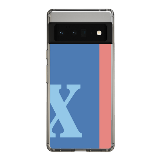 Slim Protection Case［ Original - initial color line - X blue ］