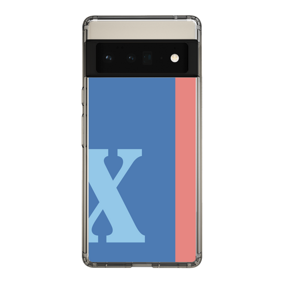 Slim Protection Case［ Original - initial color line - X blue ］