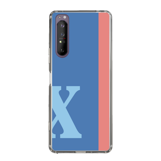 Slim Protection Case［ Original - initial color line - X blue ］