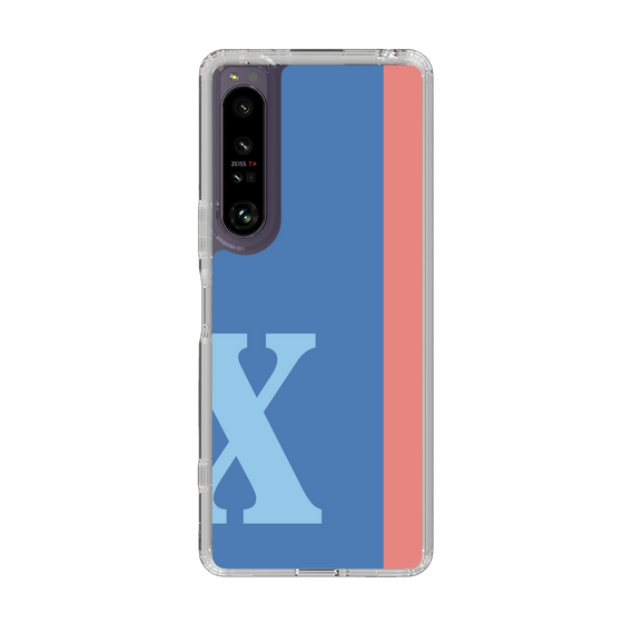 Slim Protection Case［ Original - initial color line - X blue ］
