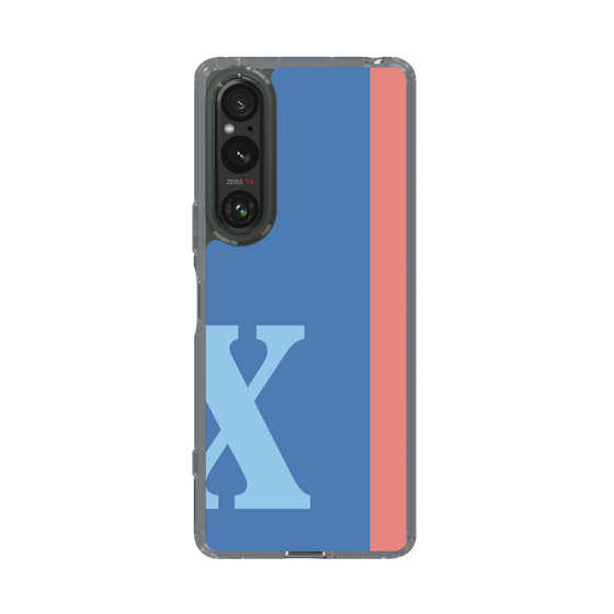 Slim Protection Case［ Original - initial color line - X blue ］