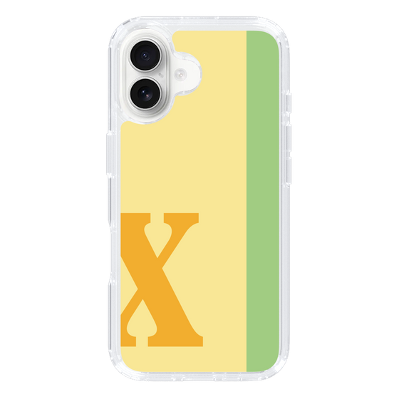 Slim Protection Case［ オリジナル - initial color line - X yellow ］