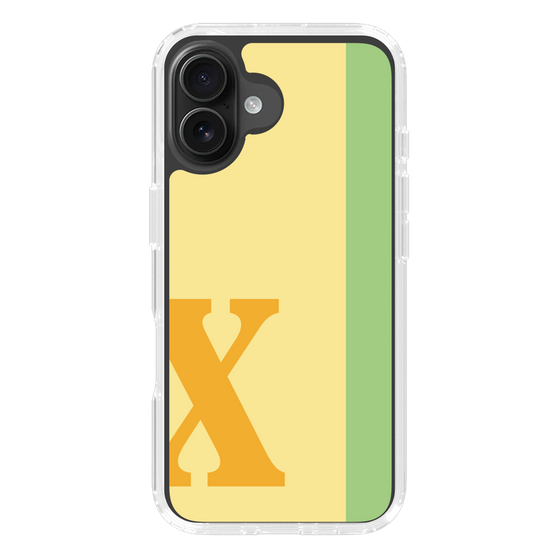 Slim Protection Case［ オリジナル - initial color line - X yellow ］