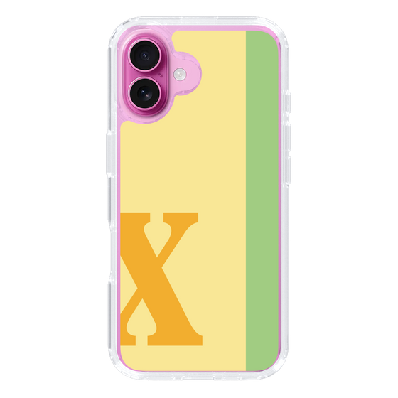 Slim Protection Case［ オリジナル - initial color line - X yellow ］