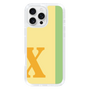 Slim Protection Case［ オリジナル - initial color line - X yellow ］