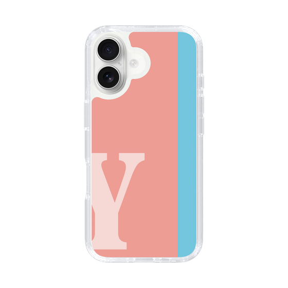 Slim Protection Case［ オリジナル - initial color line - Y pink ］