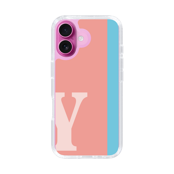 Slim Protection Case［ オリジナル - initial color line - Y pink ］