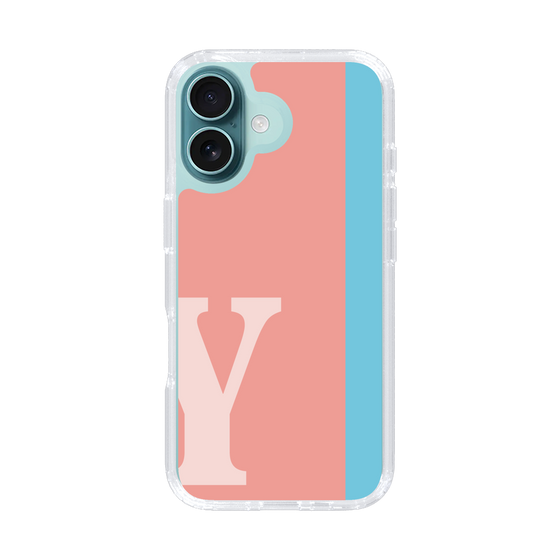 Slim Protection Case［ オリジナル - initial color line - Y pink ］