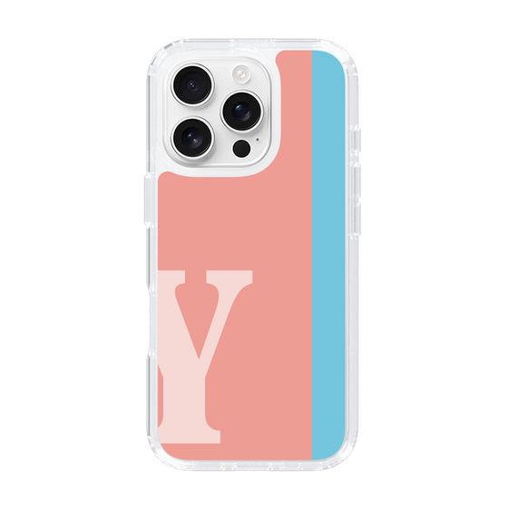 Slim Protection Case［ オリジナル - initial color line - Y pink ］