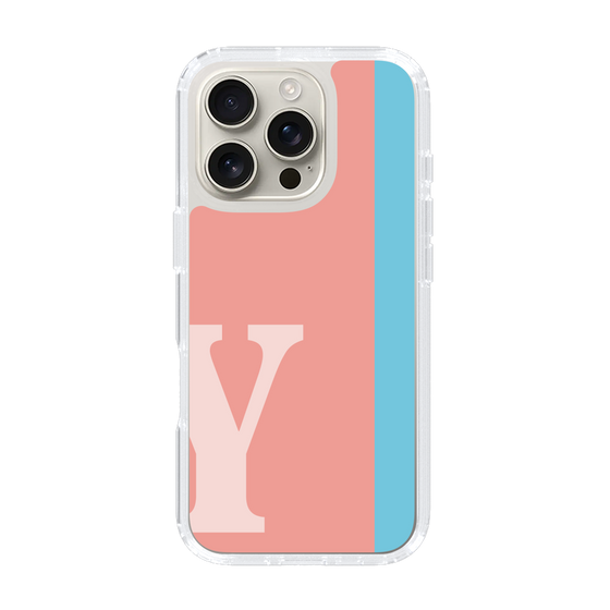 Slim Protection Case［ オリジナル - initial color line - Y pink ］