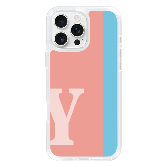 Slim Protection Case［ オリジナル - initial color line - Y pink ］