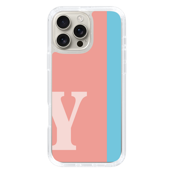 Slim Protection Case［ オリジナル - initial color line - Y pink ］