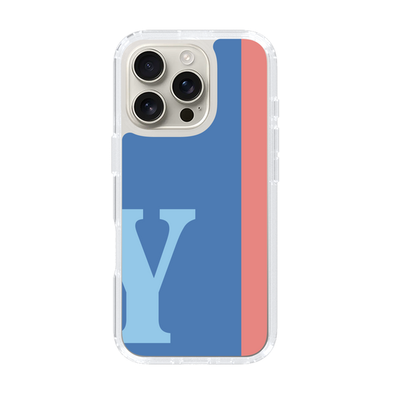 Slim Protection Case［ オリジナル - initial color line - Y blue ］