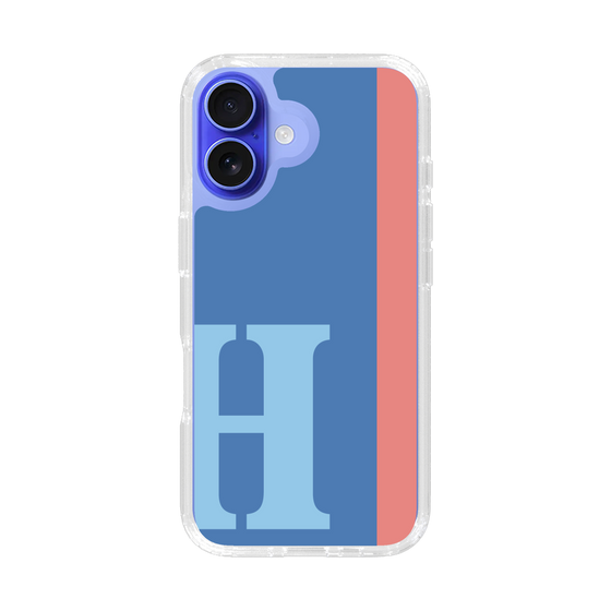 Slim Protection Case［ オリジナル - initial color line - H blue ］