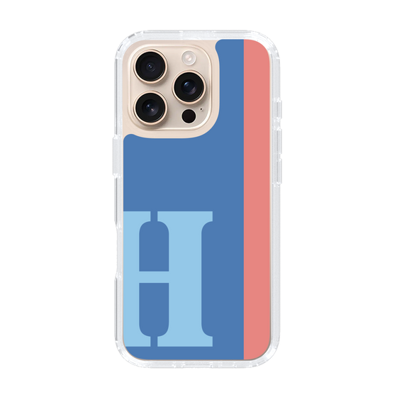 Slim Protection Case［ オリジナル - initial color line - H blue ］