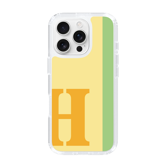 Slim Protection Case［ オリジナル - initial color line - H yellow ］
