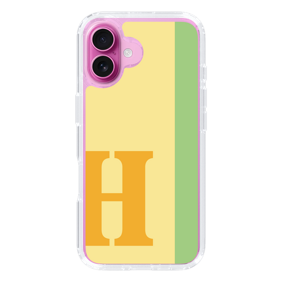 Slim Protection Case［ オリジナル - initial color line - H yellow ］