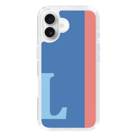 Slim Protection Case［ オリジナル - initial color line - L blue ］