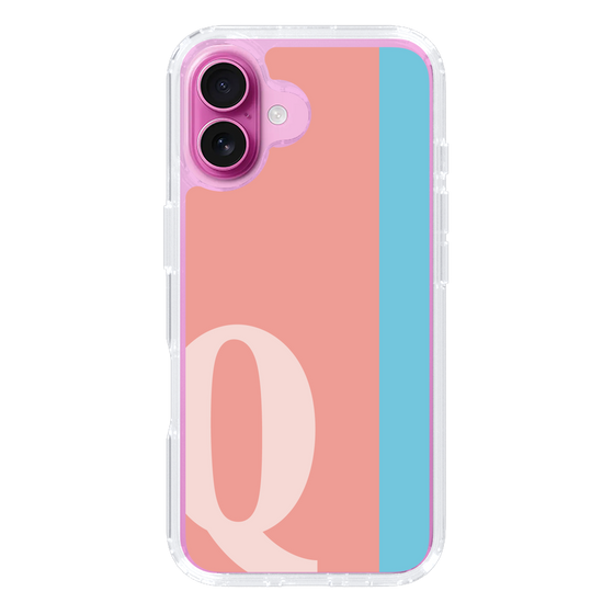 Slim Protection Case［ オリジナル - initial color line - Q pink ］