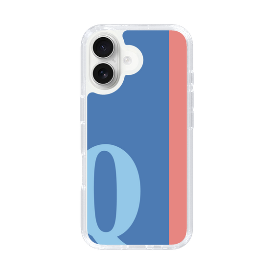 Slim Protection Case［ オリジナル - initial color line - Q blue ］