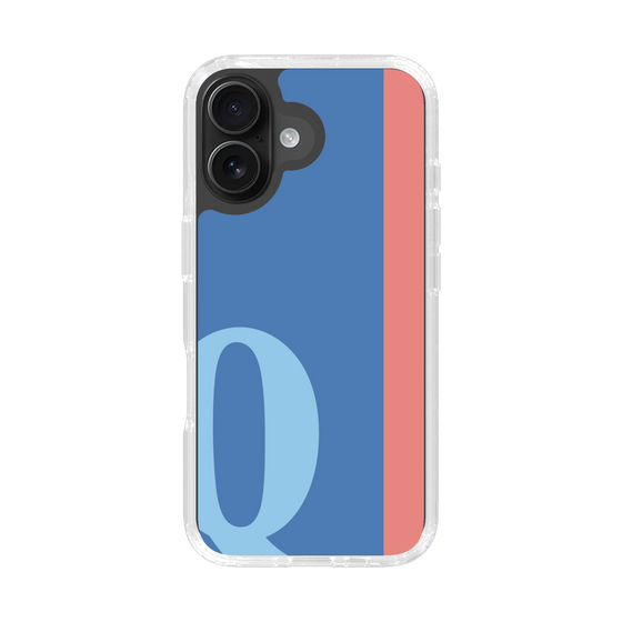 Slim Protection Case［ オリジナル - initial color line - Q blue ］