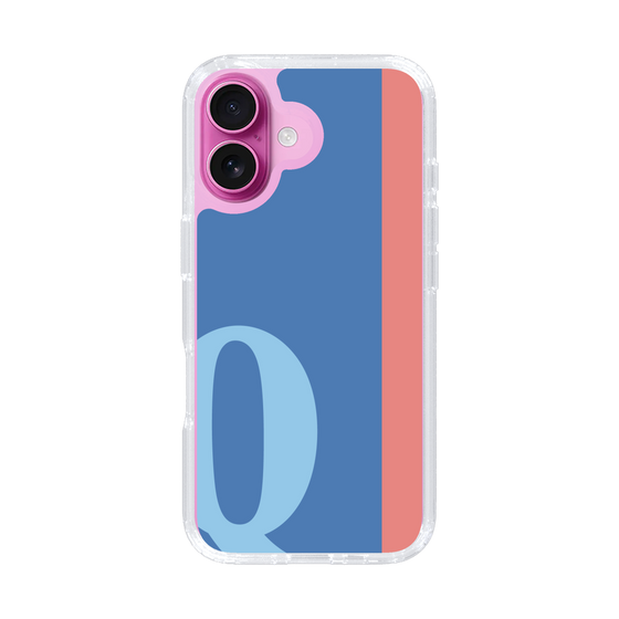 Slim Protection Case［ オリジナル - initial color line - Q blue ］
