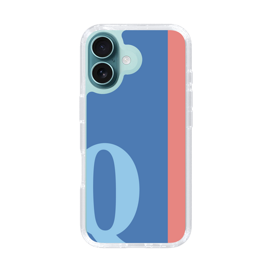 Slim Protection Case［ オリジナル - initial color line - Q blue ］