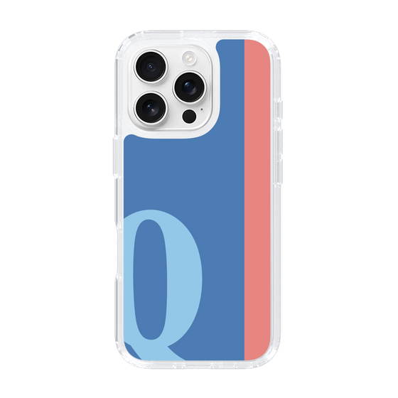 Slim Protection Case［ オリジナル - initial color line - Q blue ］