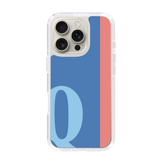 Slim Protection Case［ オリジナル - initial color line - Q blue ］