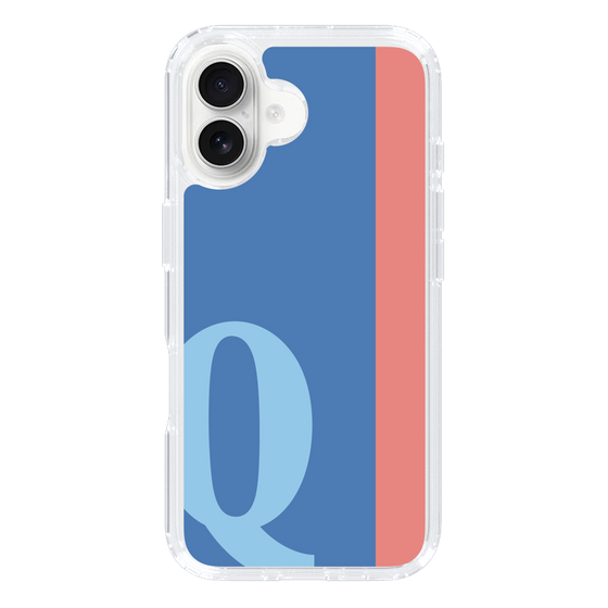 Slim Protection Case［ オリジナル - initial color line - Q blue ］
