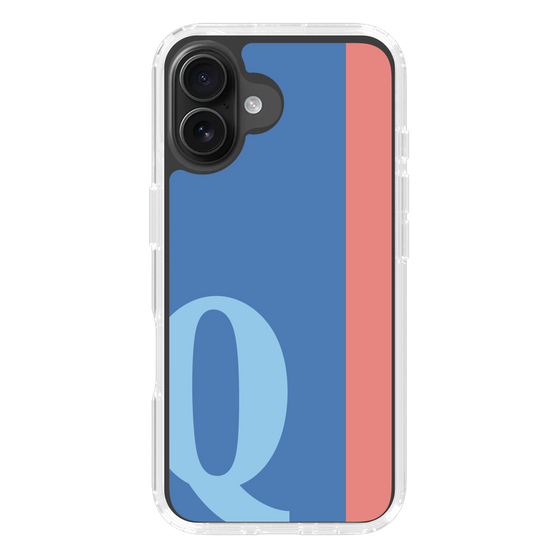 Slim Protection Case［ オリジナル - initial color line - Q blue ］