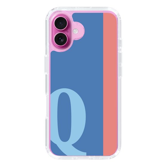 Slim Protection Case［ オリジナル - initial color line - Q blue ］