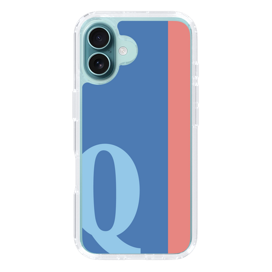 Slim Protection Case［ オリジナル - initial color line - Q blue ］