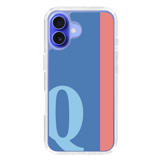 Slim Protection Case［ オリジナル - initial color line - Q blue ］