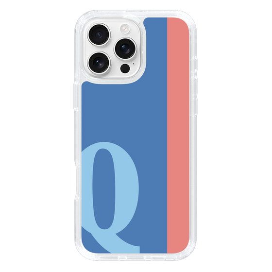 Slim Protection Case［ オリジナル - initial color line - Q blue ］