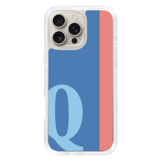 Slim Protection Case［ オリジナル - initial color line - Q blue ］