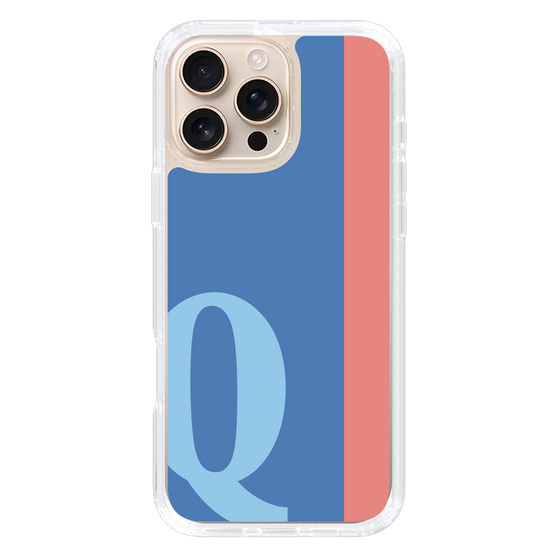 Slim Protection Case［ オリジナル - initial color line - Q blue ］