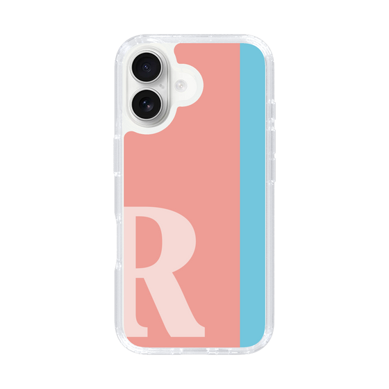 Slim Protection Case［ オリジナル - initial color line - R pink ］