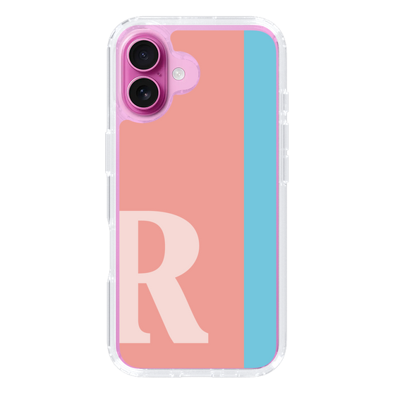 Slim Protection Case［ オリジナル - initial color line - R pink ］
