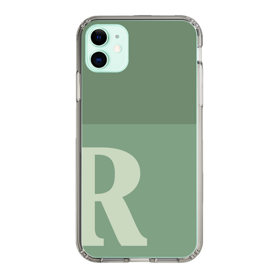 Slim Protection Case［ Original - initial two tone - R green ］
