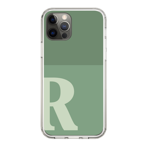 Slim Protection Case［ Original - initial two tone - R green ］