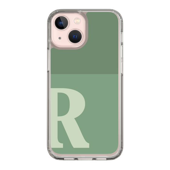 Slim Protection Case［ Original - initial two tone - R green ］