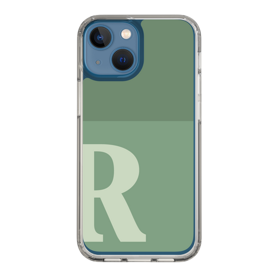 Slim Protection Case［ Original - initial two tone - R green ］