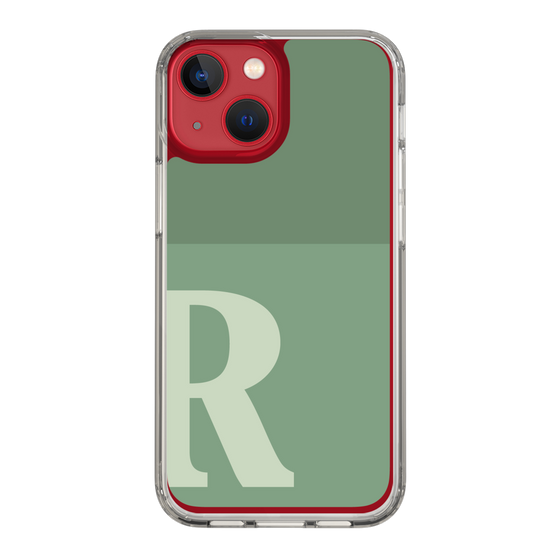 Slim Protection Case［ Original - initial two tone - R green ］