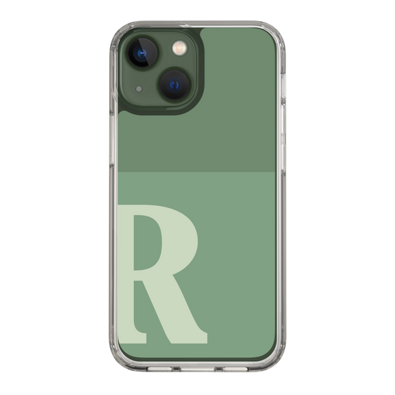 Slim Protection Case［ Original - initial two tone - R green ］