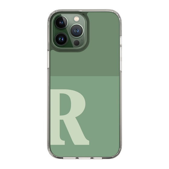 Slim Protection Case［ Original - initial two tone - R green ］