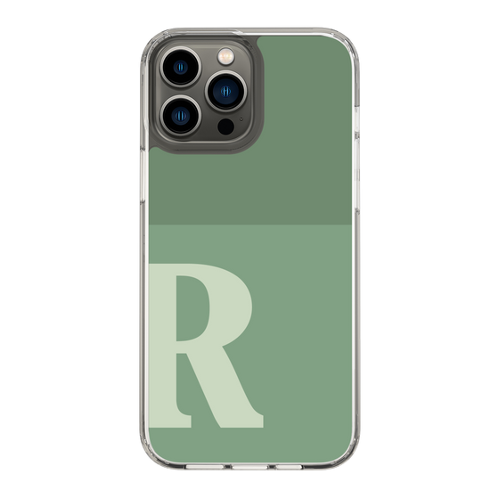 Slim Protection Case［ Original - initial two tone - R green ］