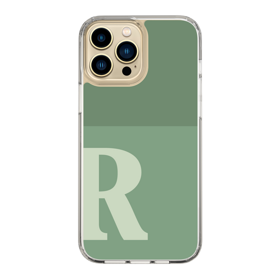 Slim Protection Case［ Original - initial two tone - R green ］