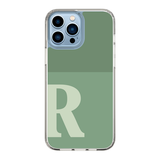 Slim Protection Case［ Original - initial two tone - R green ］